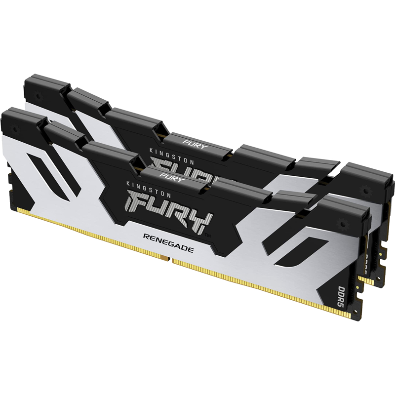 Память оперативная/ Kingston 32GB 6400MT/ s DDR5 CL32 DIMM (Kit of 2) FURY Renegade Silver (KF564C32RSK2-32)