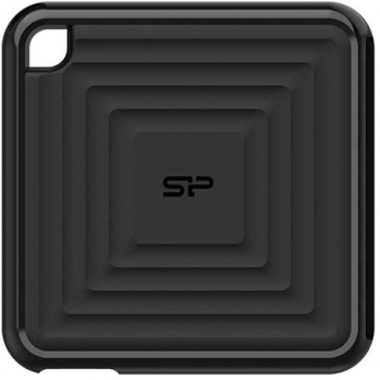Твердотельный диск 240GB Silicon Power PC60, External, USB 3.2 Type-C [R/ W - 540/ 500 MB/ s] черный (SP240GBPSDPC60CK)