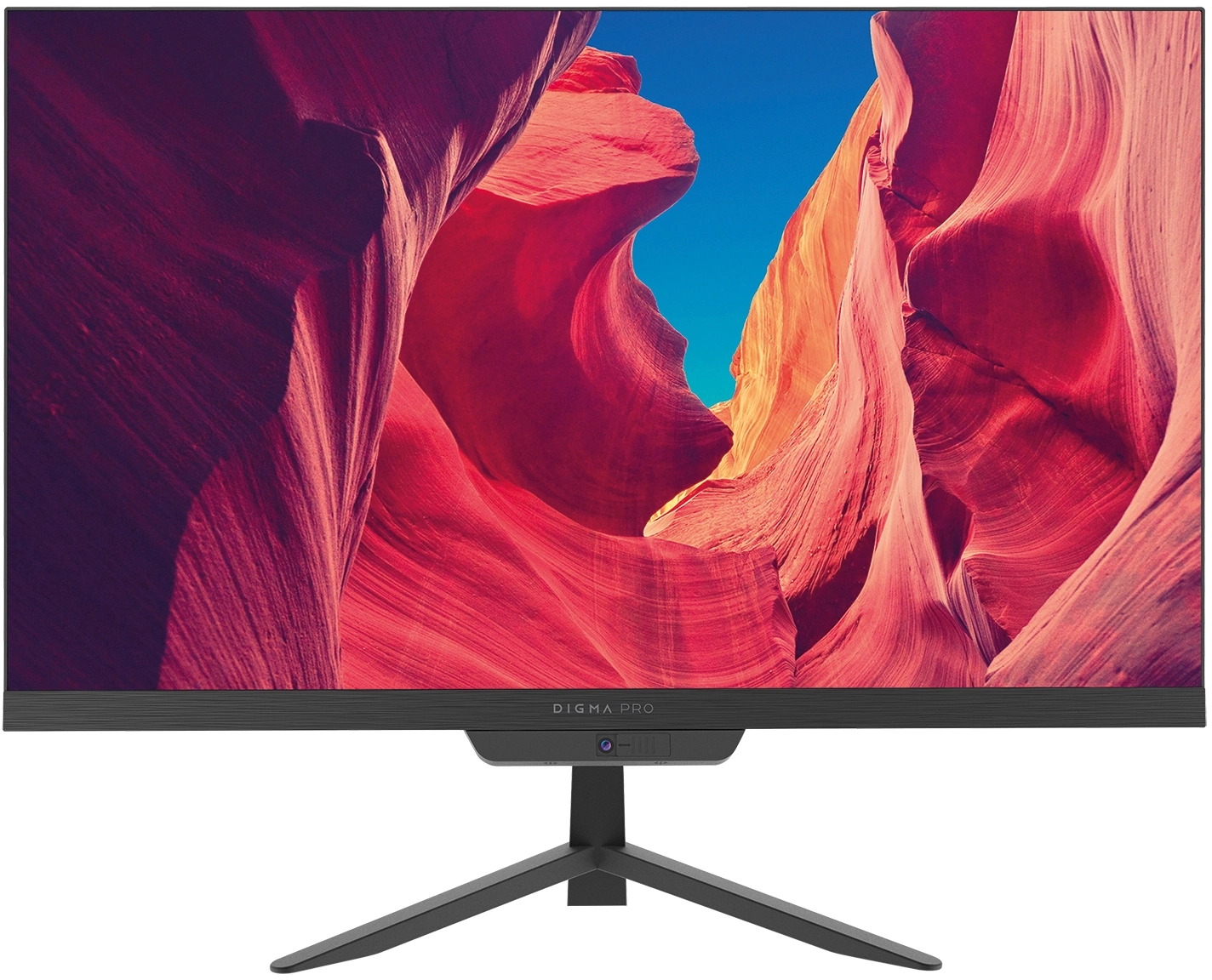 Моноблок Digma Pro Base 23.8" Full HD i3 12100 (3.3) 8Gb SSD512Gb UHDG 730 CR Windows 11 Pro GbitEth WiFi BT 90W клавиатура мышь Cam черный 1920x1080 (DM23P3-8DXW02)
