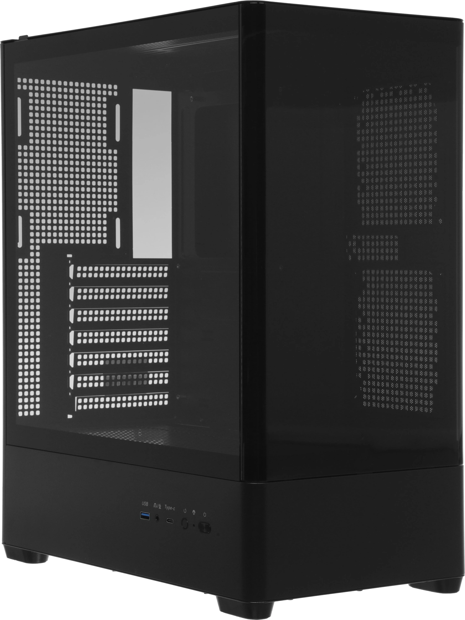 Корпус Accord ACC-R4A черный без БП ATX 7x120mm 1xUSB3.0 audio bott PSU