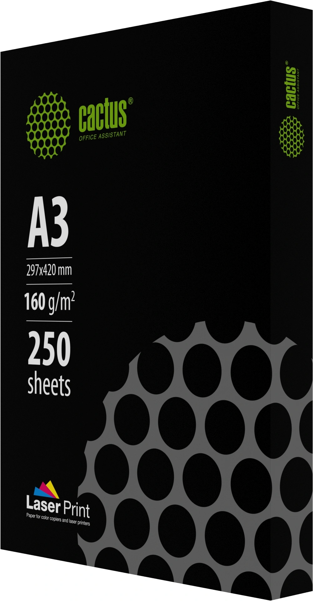 Бумага Cactus CS-LPA3160250 A3 марка A/160г/м2/250л./белый CIE170% для лазерной печати