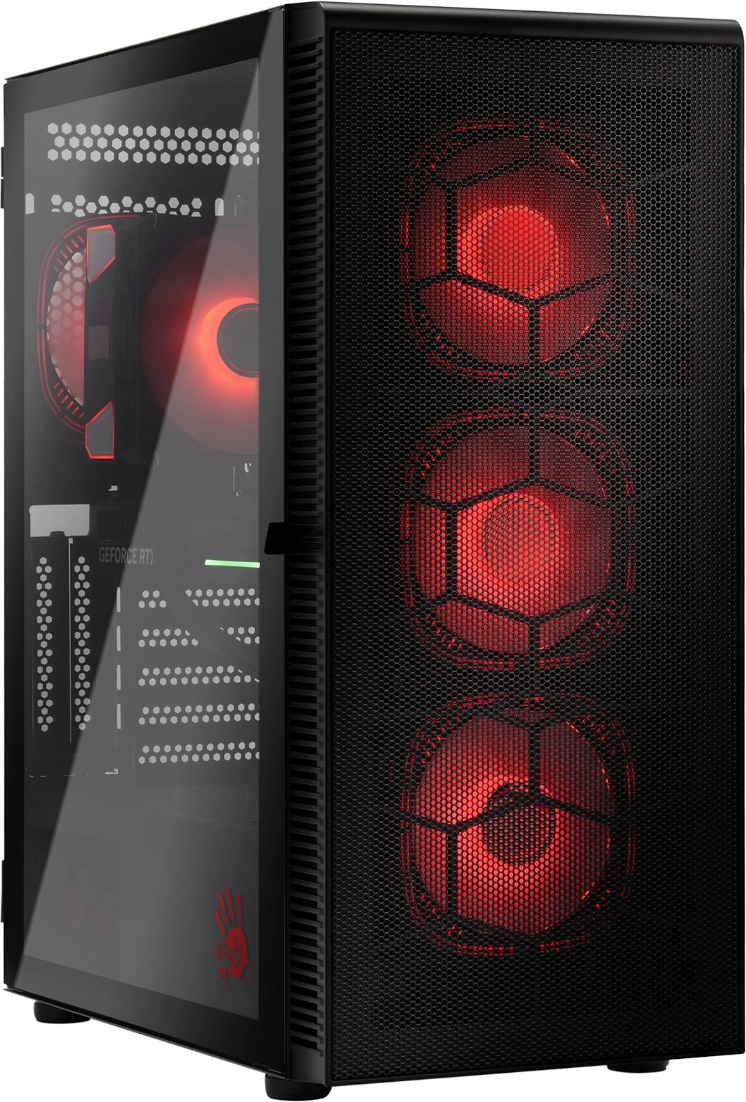 Компьютер Bloody BD-PC RAB84T2 TWR Ryzen 5 7500F (3.7) 32Gb SSD1Tb RTX5060 8Gb Windows 11 Home 64 2.5xGbitEth 650W черный (RUS) (2142036)