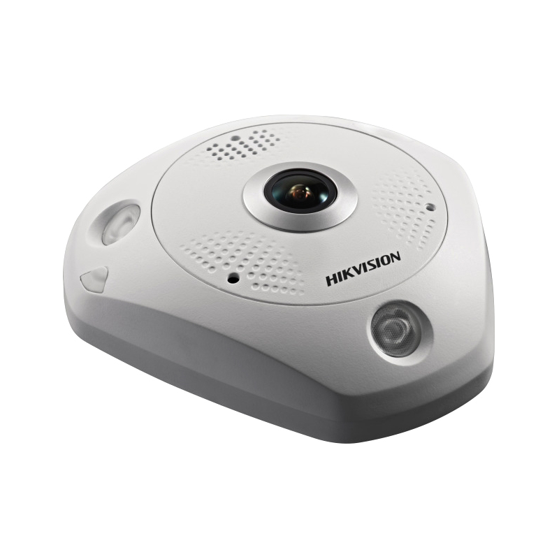 6Мп fisheye IP-камера с ИК-подсветкой до 15м (DS-2CD6365G0E-IVS(1.27MM)(B))