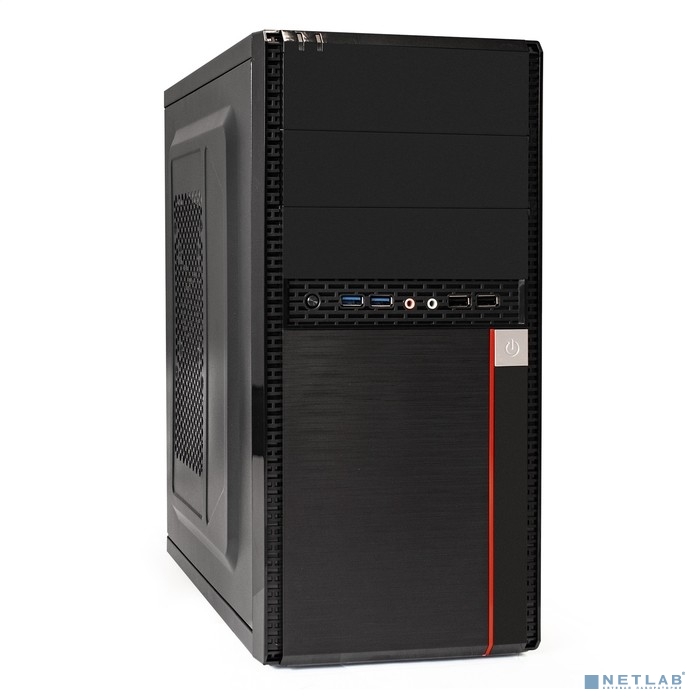 Exegate EX277437RUS Корпус Minitower MA-371X Black, mATX 2*USB+2*USB3.0, Audio