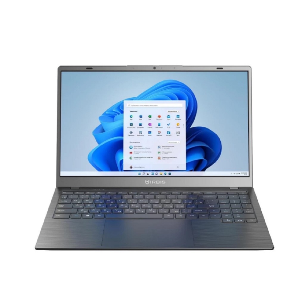 Ноутбук IRBIS Breeze 15NBC1015 Intel N100 15.6"LCD 1920*1080 IPS,8GB LPDDR 5 4800+256GB SSD,AC wifi,camera: 2MP,5000mha battery,USB TYPE C,Win11Pro RUS/ plastic/ Grey (15NBC1015G)