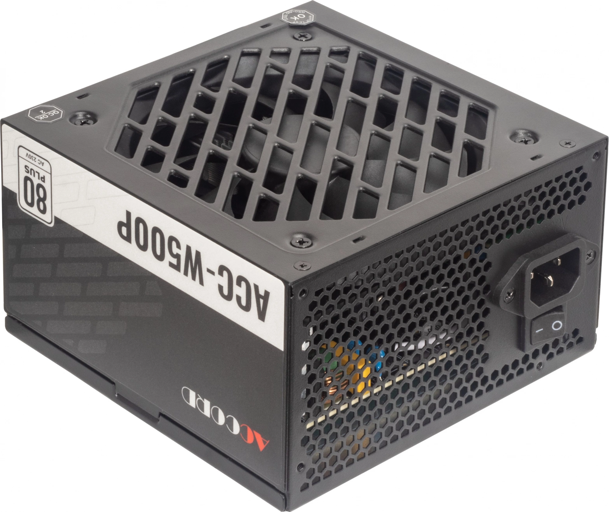 Блок питания Accord ATX 500W ACC-W500P 80+ white (20+4pin) 120mm fan 6xSATA RTL
