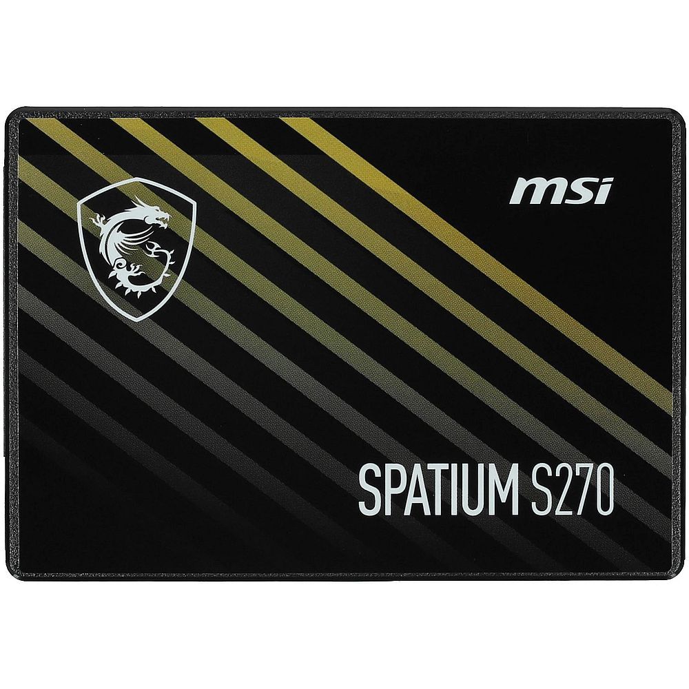 Твердотельный накопитель SSD MSI 2.5" 480GB SPATIUM S270 Client SSD SATA 6Gb/ s, 500/ 450, IOPS 55/ 80K, MTBF 2M, 250TBW, RTL SATA 6Gb/ s, 500/ 450, IOPS 55/ 80K, MTBF 2M, 3D NAND, 250TBW, 0,29DWPD, RTL (S78-440E340-P83)