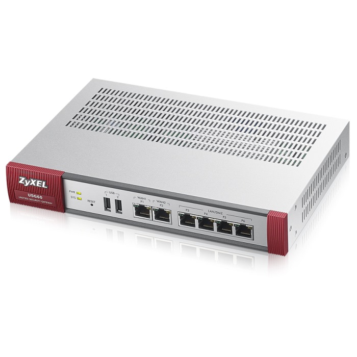 Картинка Межсетевой экран Zyxel USG 60 (USG60-RU0101F) 