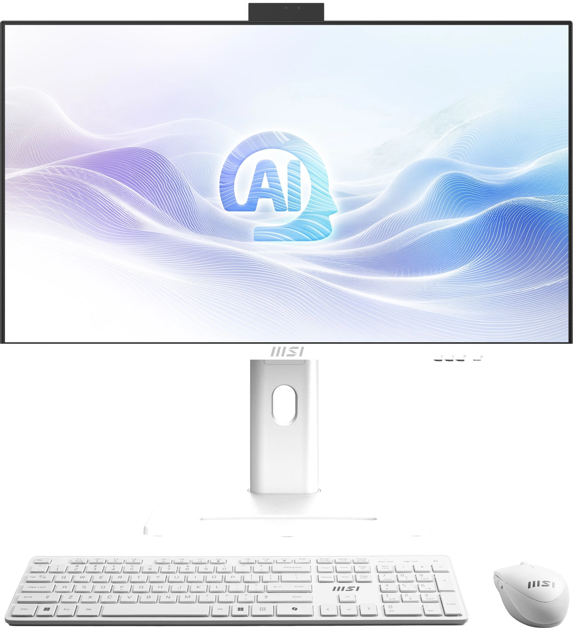 Моноблок MSI Modern AM273QP AI 1UM-095XRU 27" WQHD Core Ultra 7 155H (1.4) 16Gb SSD1Tb Graphics CR без ОС 2.5xGbitEth WiFi BT 120W клавиатура мышь Cam белый 2560x1440 (9S6-AF0112-294)
