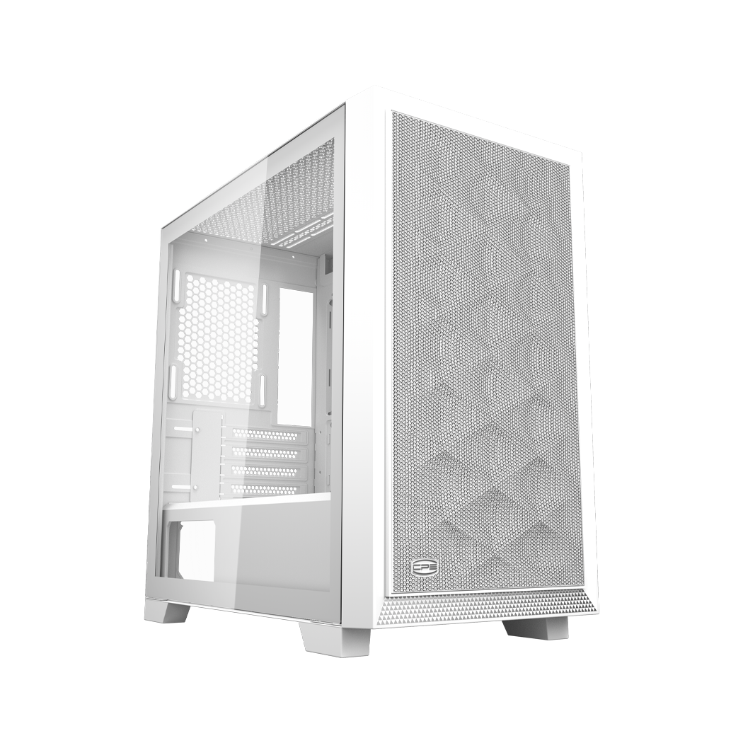 Корпус без блока питания/ Case PCCooler C3D310 WH, Mini-Tower, TG, Mesh, no fans, 2xUSB-A 3.0, mATX, mITX White