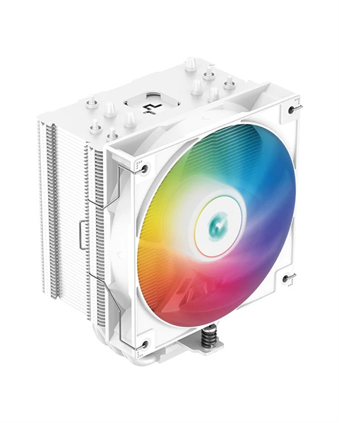 DEEPCOOL AG500 WH ARGB LGA1700/ 1200/ 115X/ AM5/ AM4 (12шт/ кор, TDP 240W, PWM, ARGB Fan 120mm, 5 тепл. Трубок, Copper Base, белый) RET