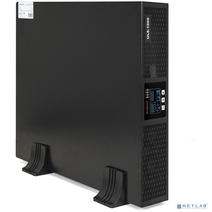 Exegate EP285646RUS ИБП On-line ExeGate PowerExpert ULS-1000.LCD.AVR.C13.USB.RS232.SNMP.2U