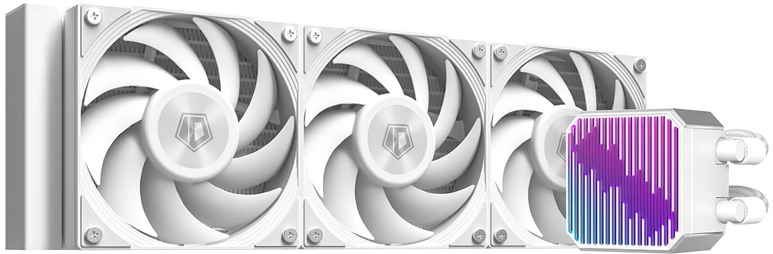 Система водяного охлаждения ID-Cooling DX360 Max Soc-AM5/ AM4/ 1200/ 1700/ 1851 белый 4-pin 32.5dB Al+Cu 350W Ret (DX360 MAX WHITE)