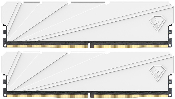 Netac Shadow S 32GB (2x16GB) DDR4-3200 (PC4-25600) C16 White 16-20-20-40 1.35V XMP Dual DIMM Kit (NTSSD4P32DP-32W)
