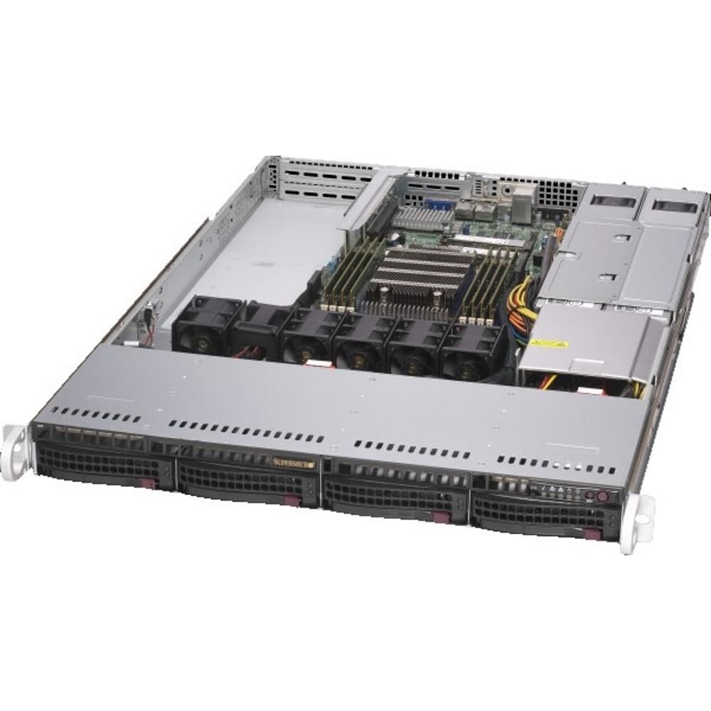 Серверный корпус Supermicro AS-1014S-WTRT/ 1x SP3/ 8x DIMM/ 4x LFF/ 2x 10Gb/ 2x 500W (up 2) (AS-1014S-WTRT)