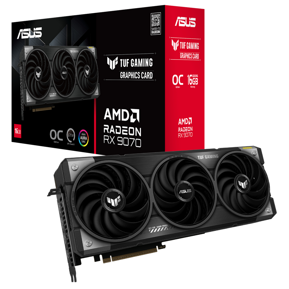 Видеокарта/ TUF-RX9070-O16G-GAMING (90YV0LI0-M0NA00)