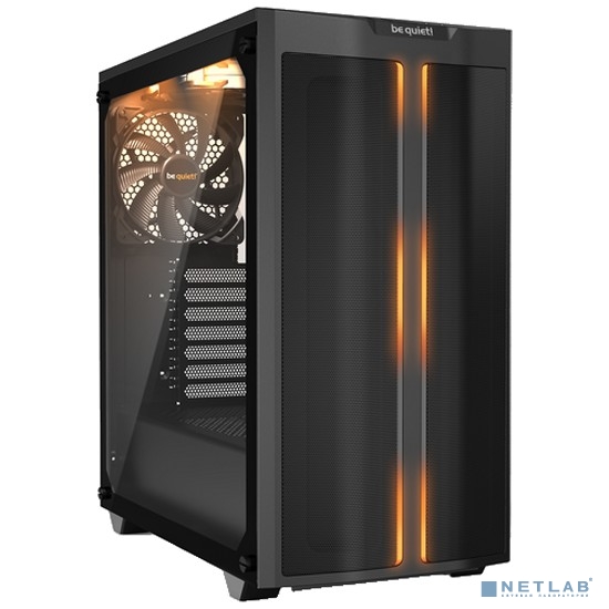 Корпус ПК без блока питания/ Case be quiet! PURE BASE 500DX, Midi-Tower, TG, 3x140mm, 1xUSB-A 3.2, 1xUSB 3.2 Type-C, ATX, mATX, mITX Black (BGW37)