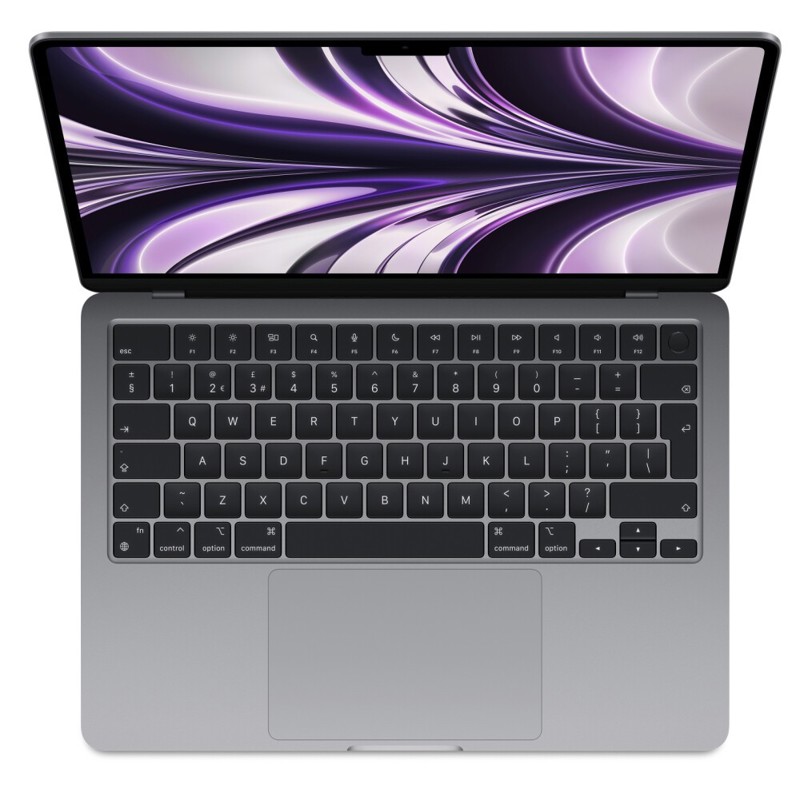 Ноутбук Apple/ 13-inch MacBook Air: Apple M2 with 8-core CPU, 10-core GPU/ 8Gb/ 512GB SSD - Space Gray/ RU (MLXX3RU/A)