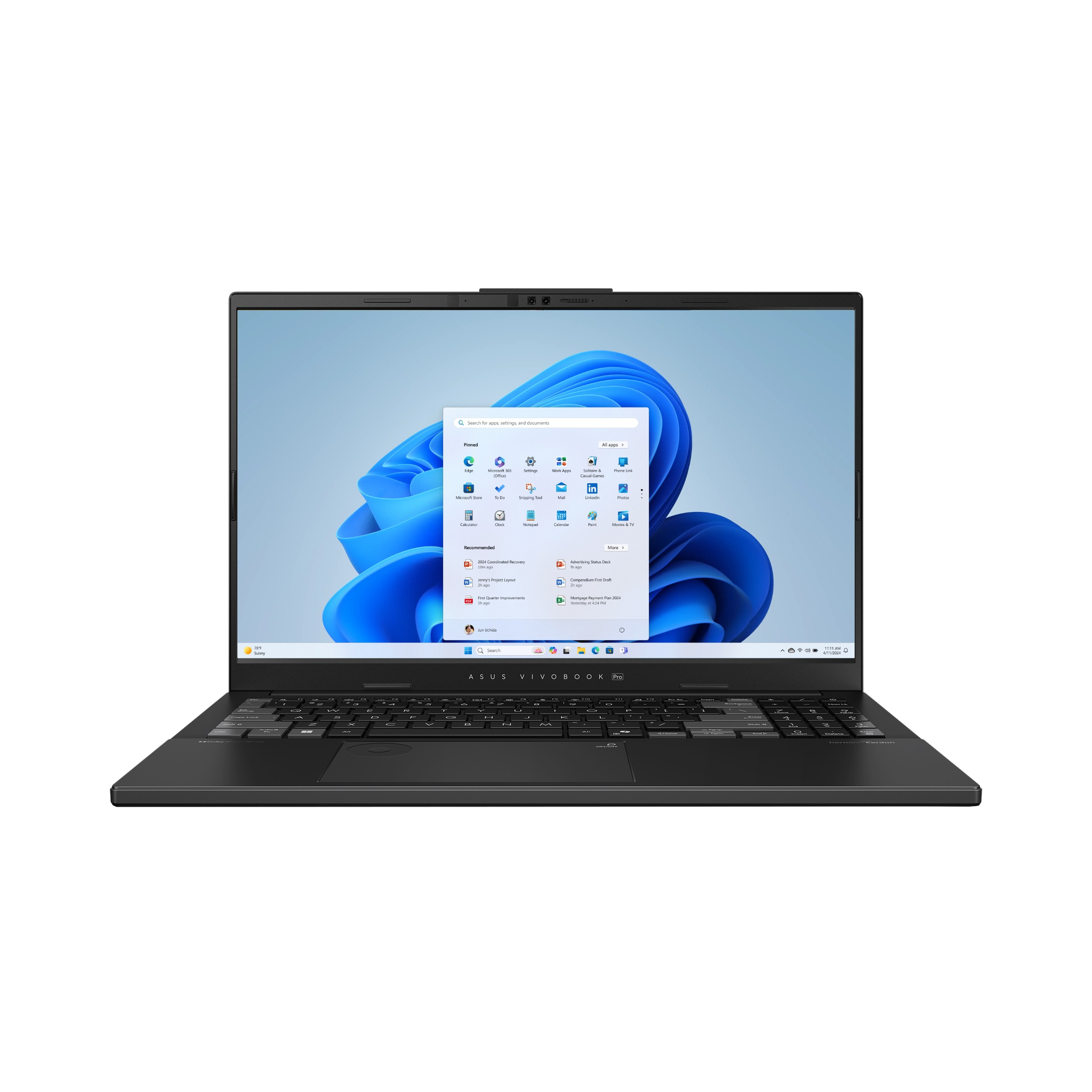 Ноутбук ASUS VivoBook Pro 15 N6506CU-MA033 15.6"(2880x1620 OLED)/ Core Ultra 7 255H(2Ghz)/16384Mb/1024PCISSDGb/noDVD/Ext:nVidia GeForce RTX4050(6144Mb)/Cam/BT/WiFi/75WHr/war 1y/1.8kg/Earl Gray/DOS + DialPad (90NB15E3-M001E0)