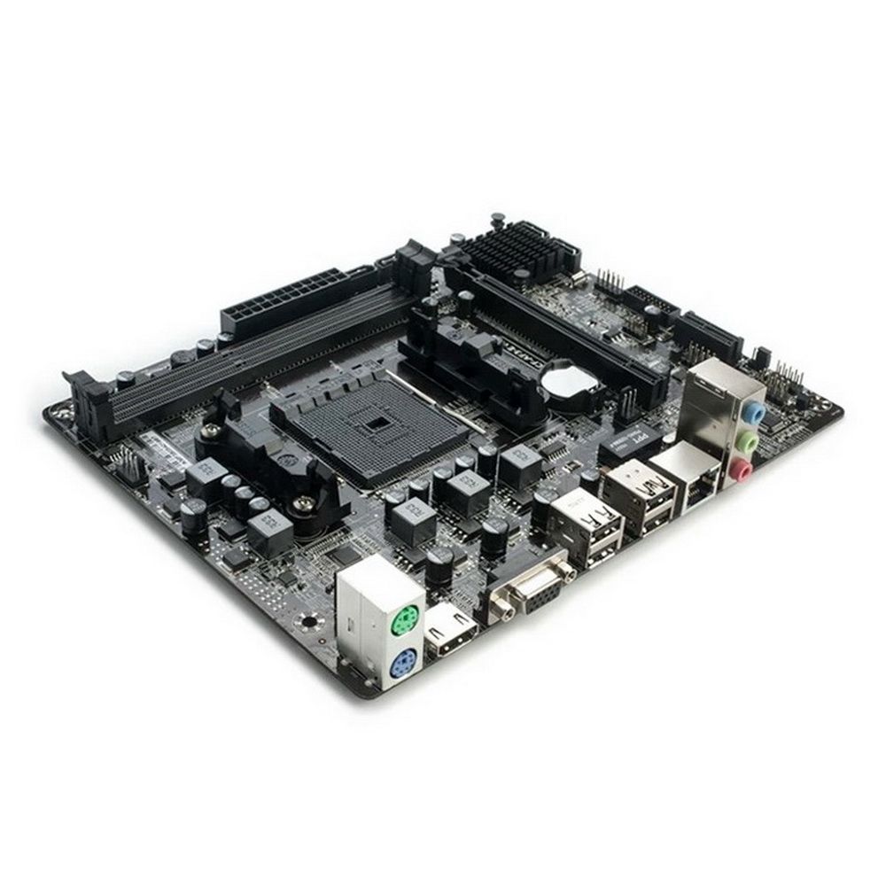 Материнская плата Colorful OEM C.A68M-E V15, Socket FM2, AMD A68H, 2xDDR3-1600, D-SUB+HDMI, 1xPCI-Ex16, 1xPCI-Ex1, 4xSATA3, 6Ch Audio, GLan, (4+2)xUSB2.0, (0+2)xUSB3.0, 2xPS/ 2, mATX, RTL {} oem (C.A68M-E V15||OEM)