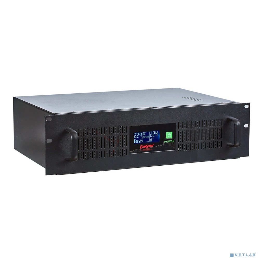 Exegate EP285776RUS ИБП ExeGate ServerRM UNL-1500.LCD.AVR.С13.RJ.USB.3U