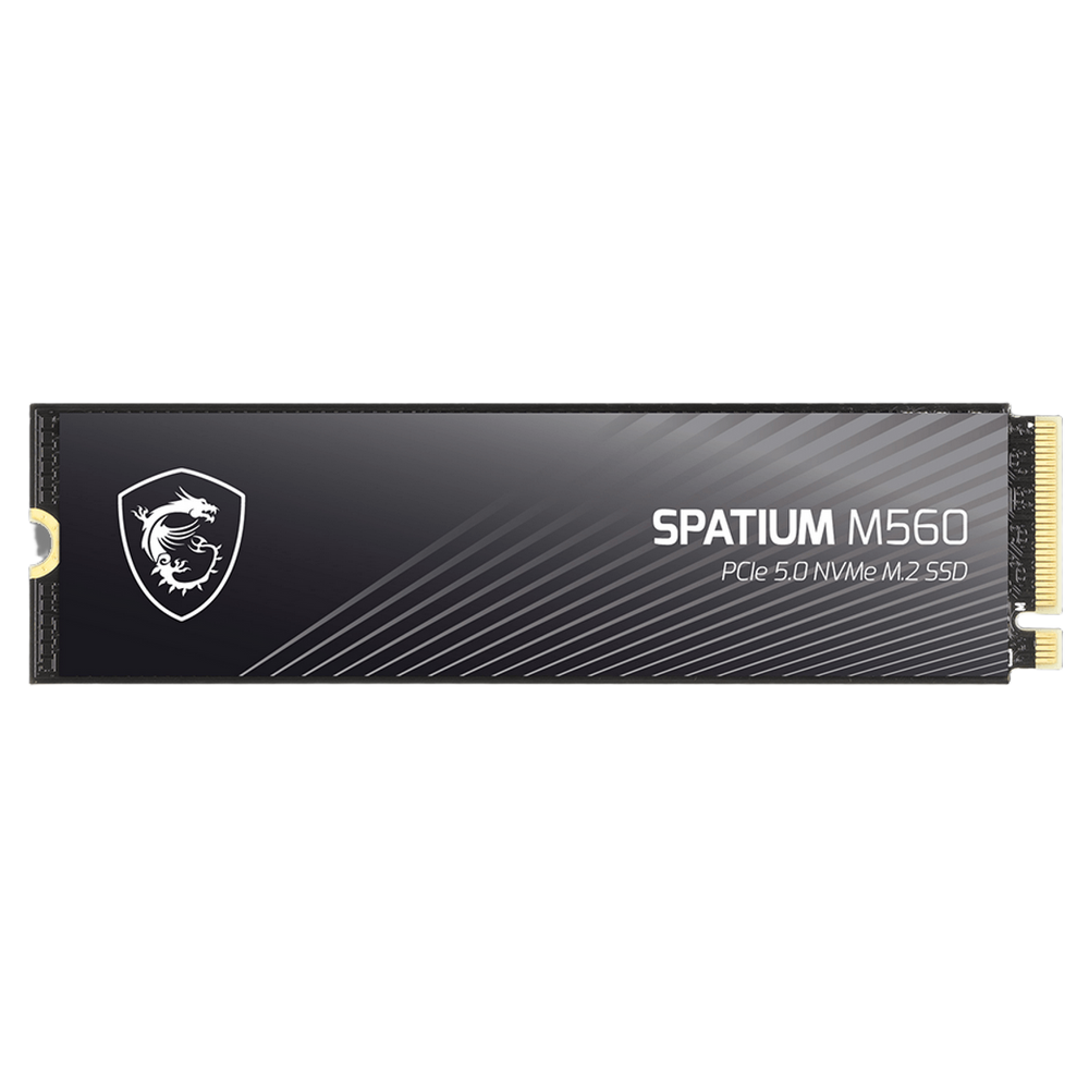 Твердотельный накопитель SSD MSI M.2 2280 1TB SPATIUM M560 Client SSD S78-440L0F0-P83, PCIe Gen5x4 with NVMe