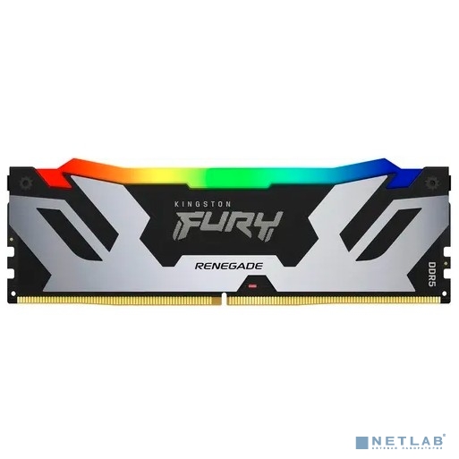 Память оперативная/ Kingston 16GB 6400MT/s DDR5 CL32 DIMM FURY Renegade RGB XMP (KF564C32RSA-16)