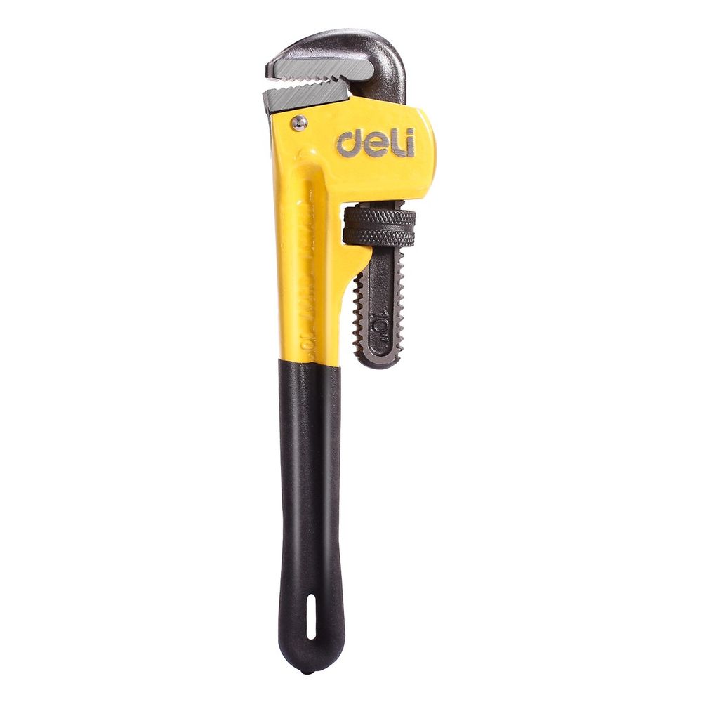 Ключи Deli Трубный ключ Стиллсона Deli DL2510 240мм,максимальное открытие 33мм, Cr-Mo + углеродистая сталь