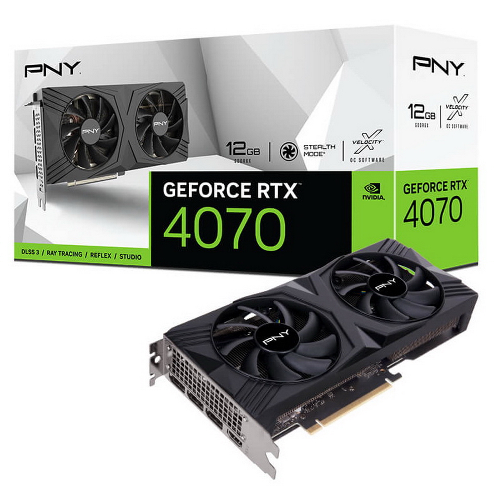 RTX4070 12GB VERTO Dual Fan DLSS 3 GDDR6X 192-bit DPx3 HDMI RTL (VCG407012DFXPB1)