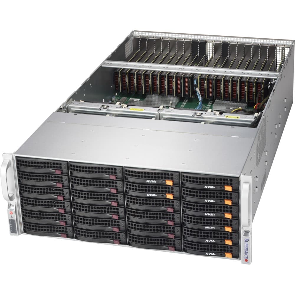 Серверная платформа SuperMicro SuperServer X11DPG-OT-CPU/ 2x LGA 3647/ x24 DIMM/ noHDD (up 24LFF)/ 2x 10Gb/ 4x 2000W (2+2) (SYS-6049GP-TRT)