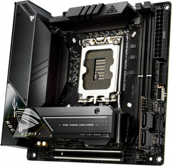 Материнская плата ASUS ROG STRIX Z690-I GAMING WIFI Soc-1700 Intel Z690 2xDDR5 mini-ITX AC`97 8ch(7.1) 2.5Gg RAID+HDMI (90MB1680-M0EAY0)