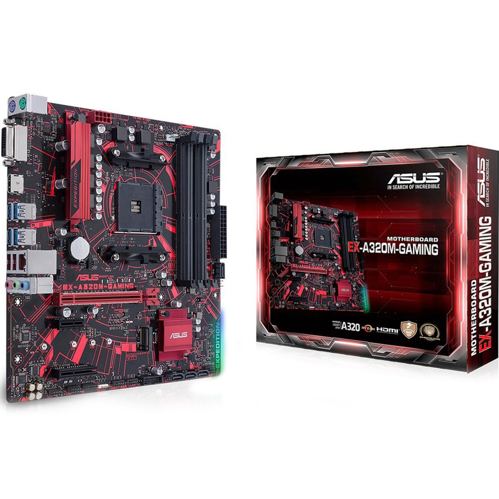 Материнская плата ASUS EX-A320M-GAMING , RTL (10) (90MB0VG0-M0EAYM)