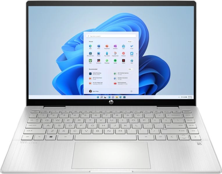Ноутбук HP Pavilion x360 14-ek1015ci Core i7 1355U 16Gb 512Gb SSD 14" IPS Touch FHD (1920x1080) DOS silver WiFi BT (84J78EA)