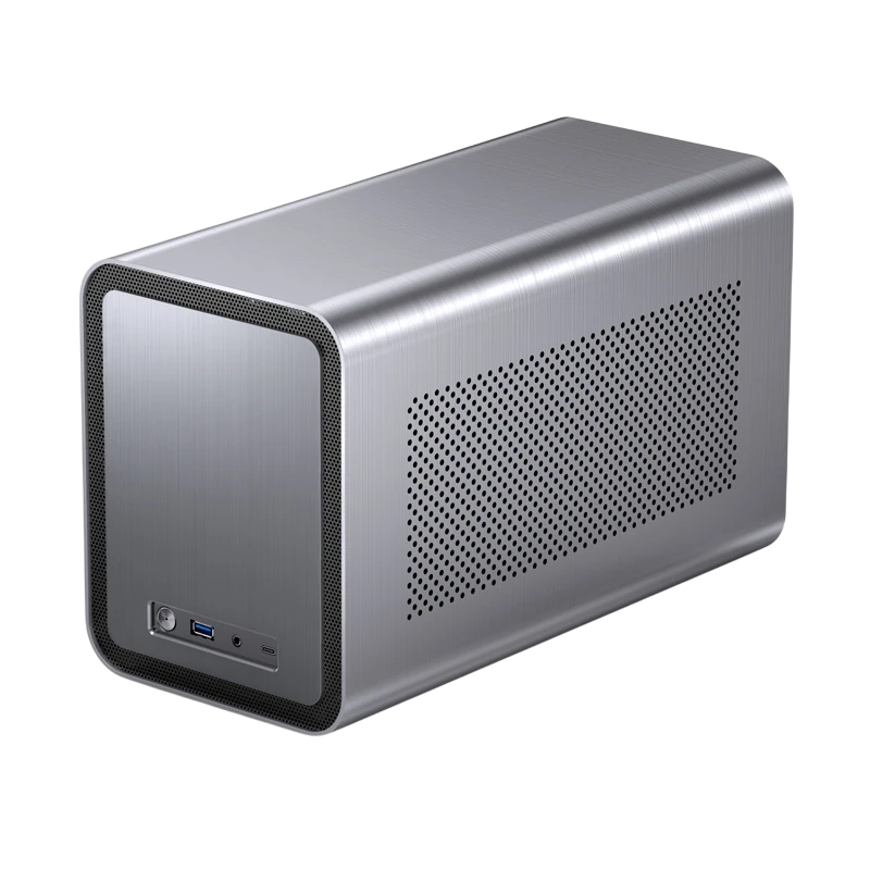 Корпус без блока питания/ Case JONSBO N1, Desktop SFF, 1x140mm, 1xUSB-A 3.0 + 1xUSB-C 3.2, SFX PSU Support, mITX Gray (N1 GRAY)