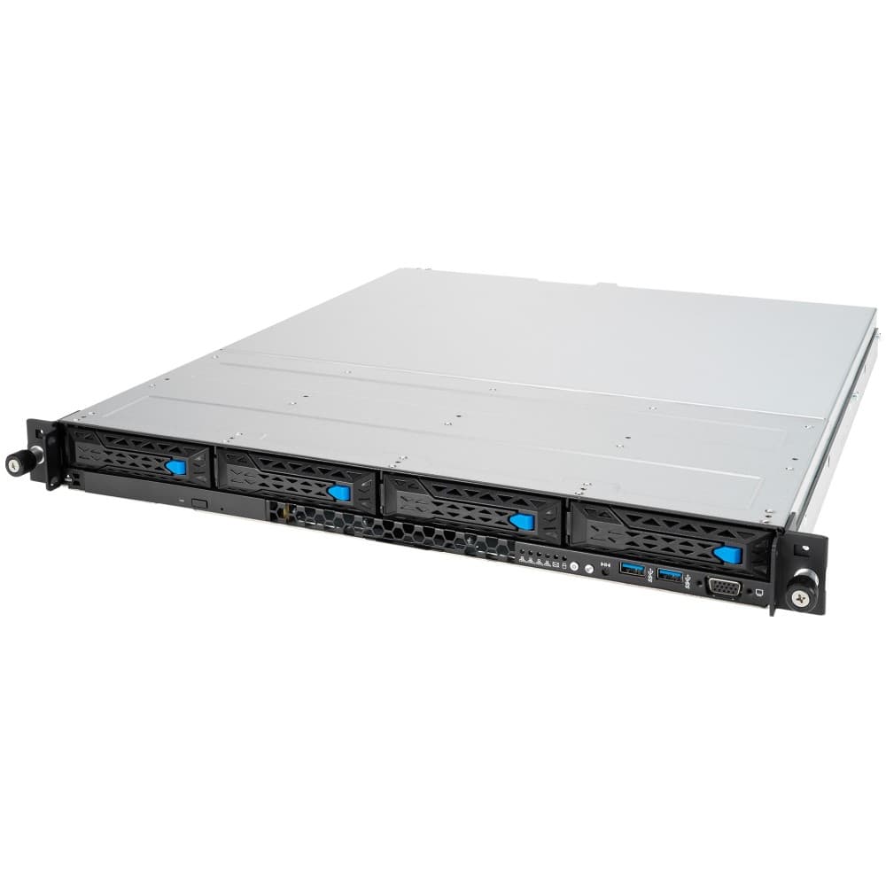 Серверная платформа/ ASUS RS300-E11-PS4 ; 1U, 1 x Socket LGA 1200; 4 x 3.5"/2.5" HS HDD Bays, up to (2*SATA/SAS/NVMe + 2*SATA/SAS); 4 x DDR4 ECC and non-ECC UDIMM; 3 slots: 1 x PCI-E x 16 + 1 x PCI-E x 8 + 1 x PCI-E (90SF01Y1-M00050)
