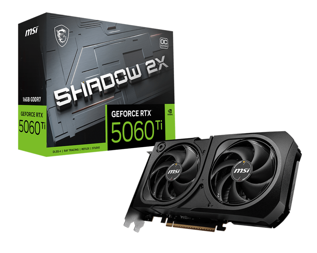 Видеокарта/ GeForce RTX 5060 Ti 16G SHADOW 2X OC PLUS