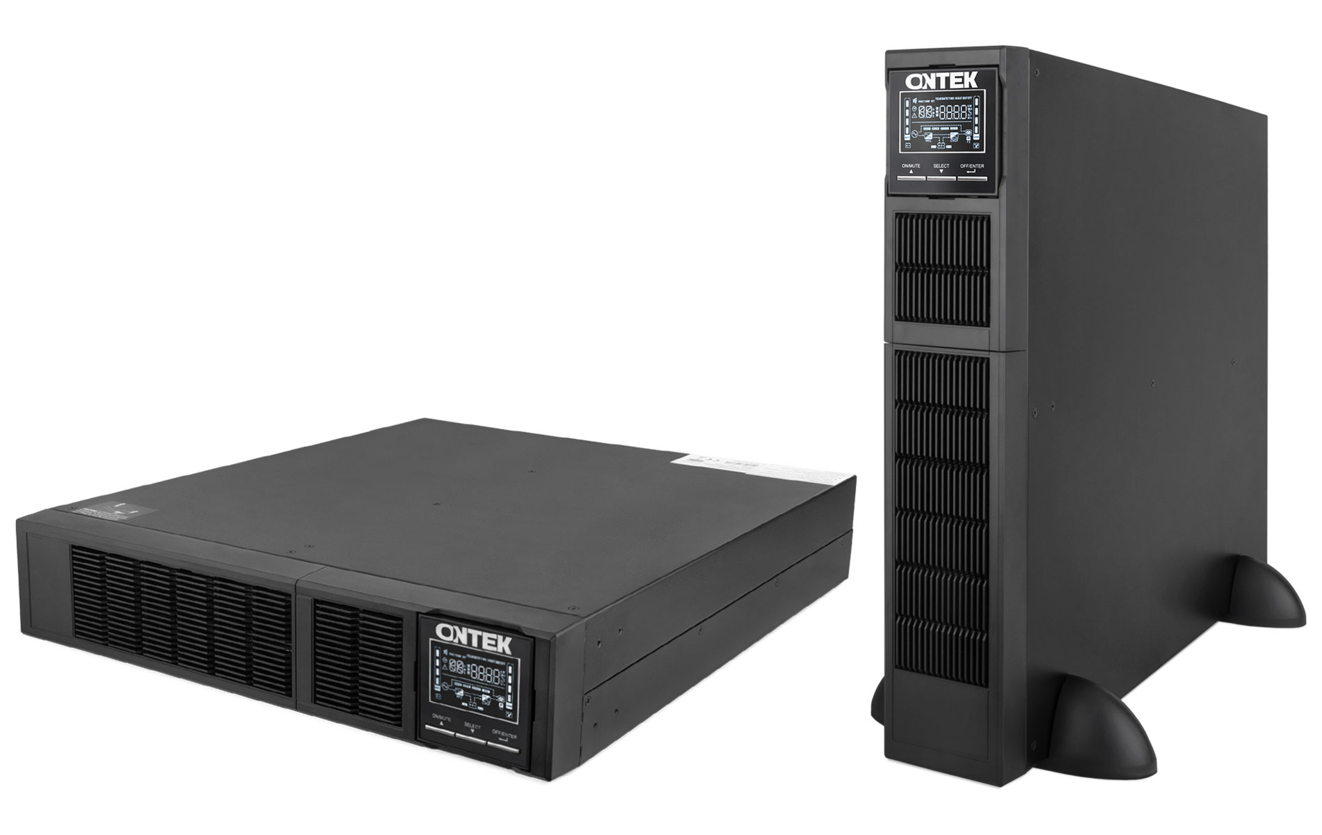 ИБП ONTEK SM RT 2, 2 кВА/ 2 кВт (PF=1) 2U с внутренними аккумуляторами 4х12В/ 9Ач (SMRT 2)