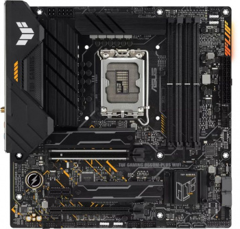 ASUS TUF GAMING B660M-PLUS WIFI, LGA1700, B660, 4*DDR5, DP+HDMI, CrossFireX, SATA3 + RAID, Audio, Gb LAN, USB 3.2*6, USB 2.0*6, COM*1 header (w/ o cable), mATX ; 90MB1AZ0-M0EAY0