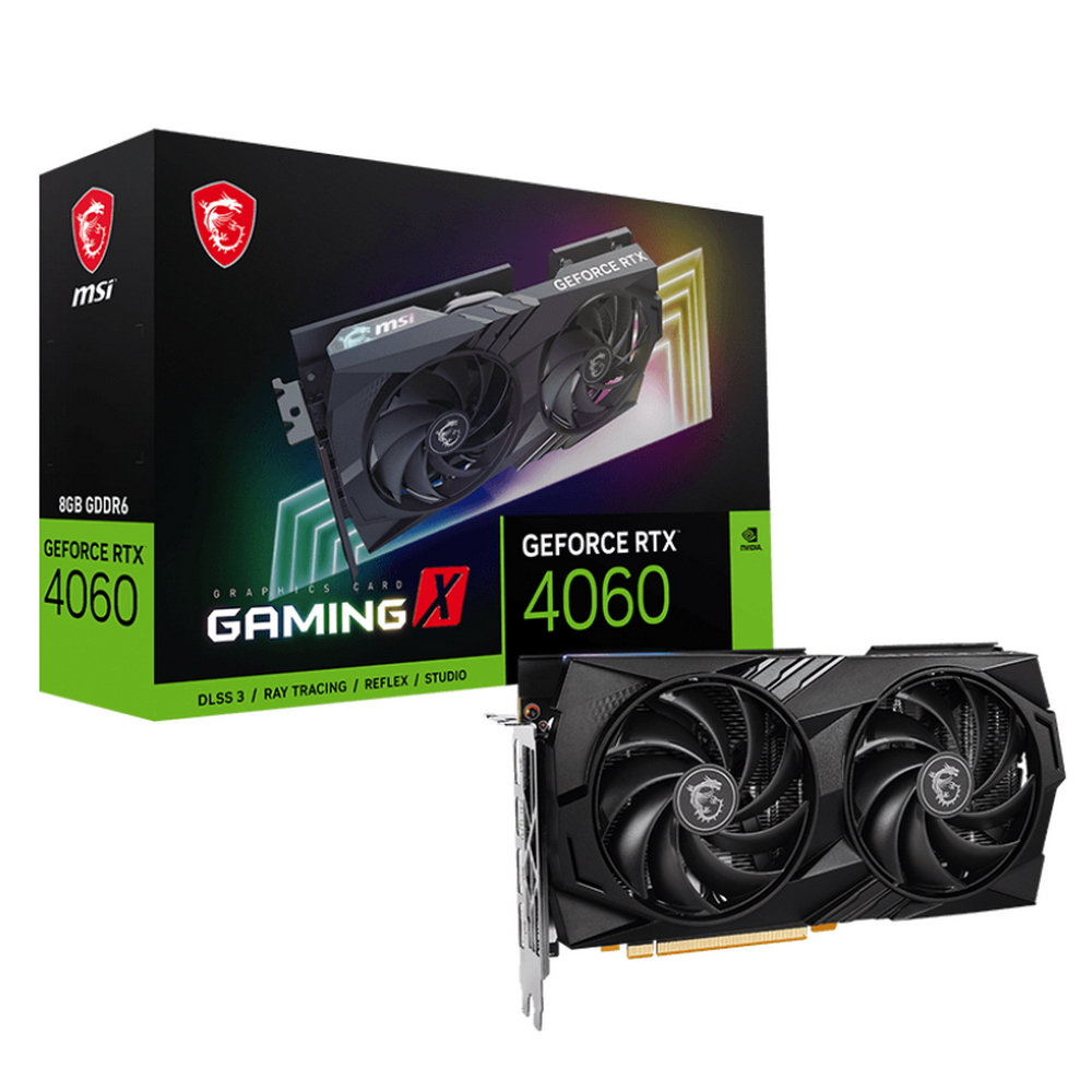 RTX4060 GAMING X 8GB GDDR6 128-bit DPx3 HDMI ATX 2FAN (RTX 4060 GAMING X 8G)