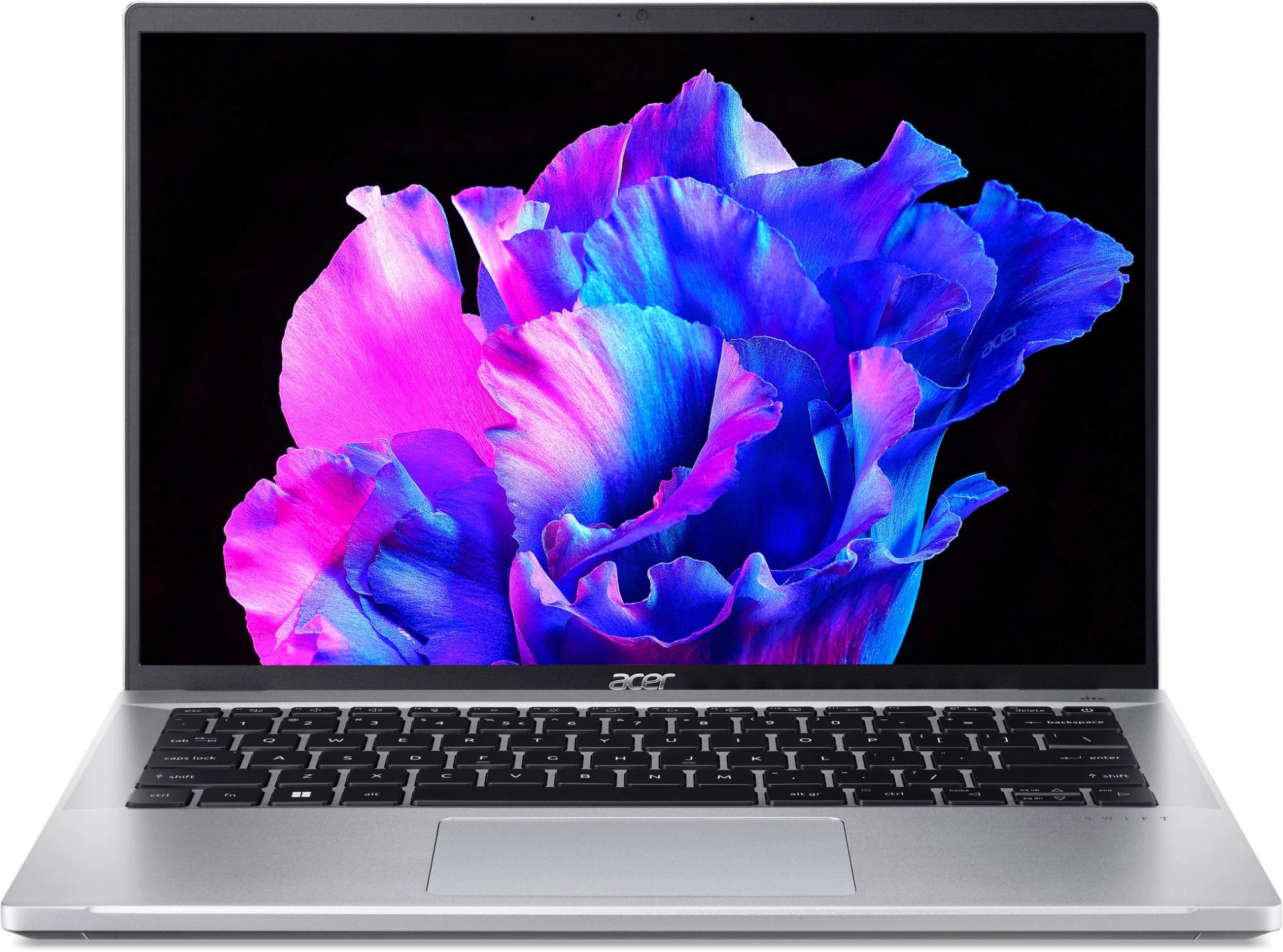 Ноутбук Acer Swift Go 14 SFG14-71 Core i7 13620H 16Gb SSD1Tb Intel UHD Graphics 14" OLED 2.8K (2880x1800) Windows 11 Home silver WiFi BT Cam (_NX.KLQCD.002)