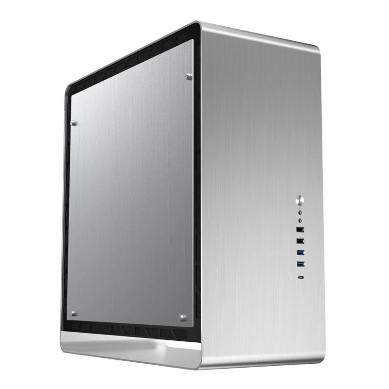 Корпус без блока питания/ Case JONSBO UMX6S-A, Midi-Tower, no fun, 2xUSB-A 3.2 + 2xUSB-A 2.0 + 1xUSB-C 3.2, E-ATX, ATX, mATX, mITX Silver (UMX6S-A SILVER)
