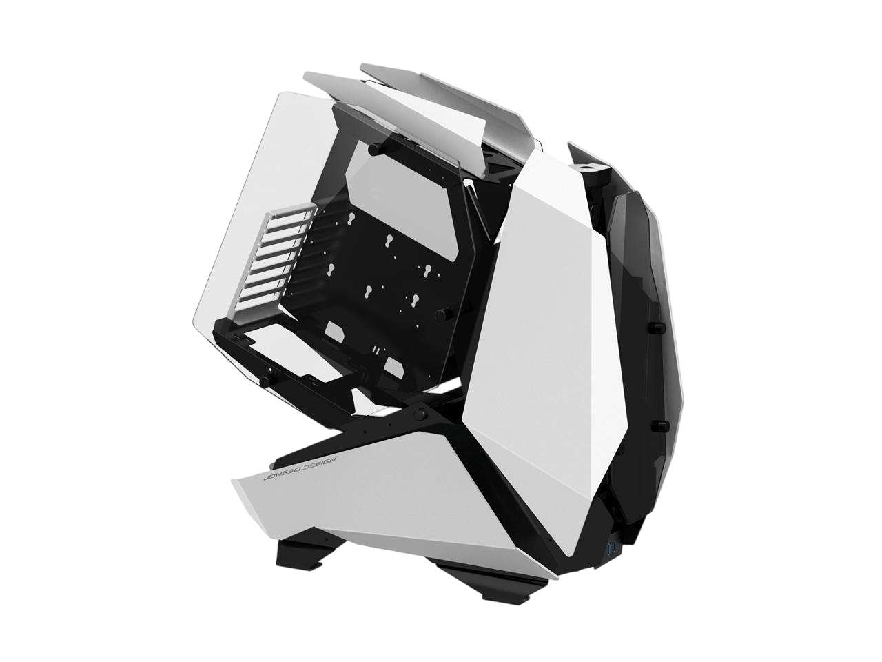 Корпус без блока питания/ Case JONSBO MOD-5, Full-Tower, TG, no fans, 2xUSB-A 3.0 + 1xUSB-C 3.2, ATX, mATX, mITX White (MOD-5 WHITE)