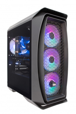 Компьютер IRU Game 520B5GMA MT Ryzen 5 5600X (3.7) 16Gb SSD512Gb RTX3050 8Gb FreeDOS GbitEth 650W черный (1926551)