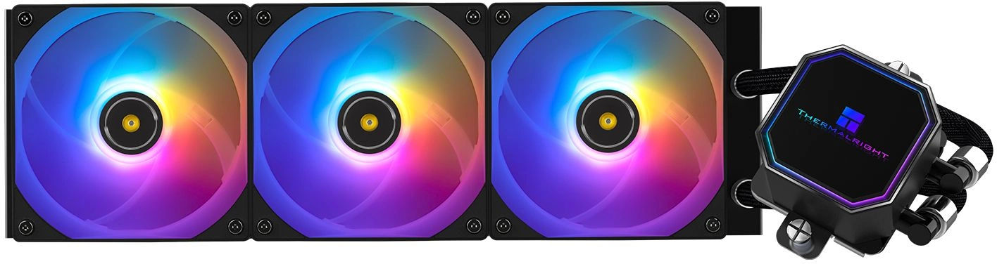 Система жидкостного охлаждения/ Система жидкостного охлаждения Thermalright Frozen Prism 360 Black ARGB, радиатор 360 мм, 1850 об/мин, 27 дБА, PWM, черн (F-PRISM-360-BL-ARGB)