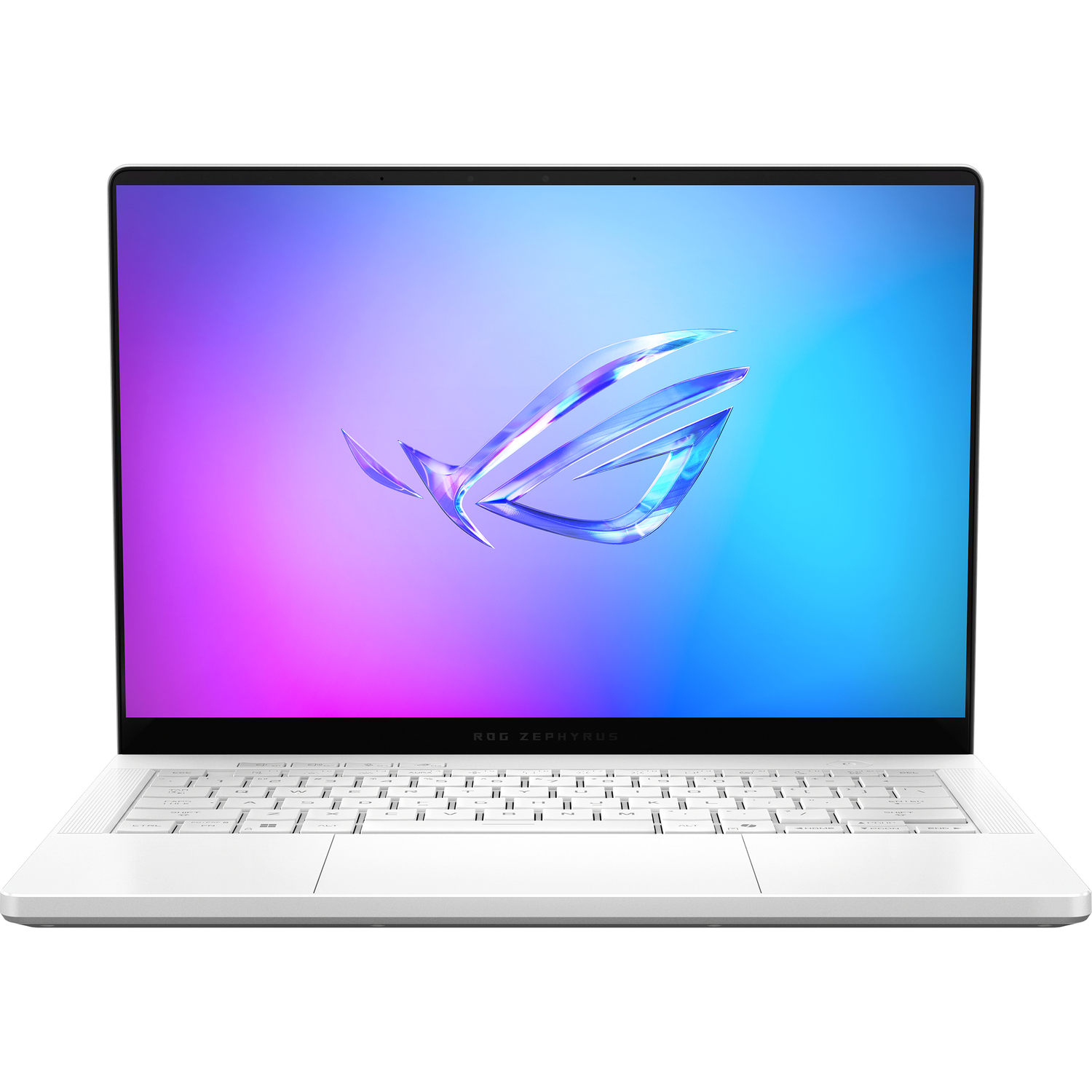 Ноутбук/ ASUS ROG Zephyrus G14 GA403WW-QS100W 14"(2880x1800 OLED 120Hz)/AMD Ryzen AI 9 HX 370(2Ghz)/32768Mb/1024PCISSDGb/noDVD/Ext:NVIDIA GeForce RTX 5080(16384Mb)/Cam/BT/WiFi/73WHr/war 1y/1.57kg/Platinum White/Win11Home + +ч? (90NR0MA4-M004S0)