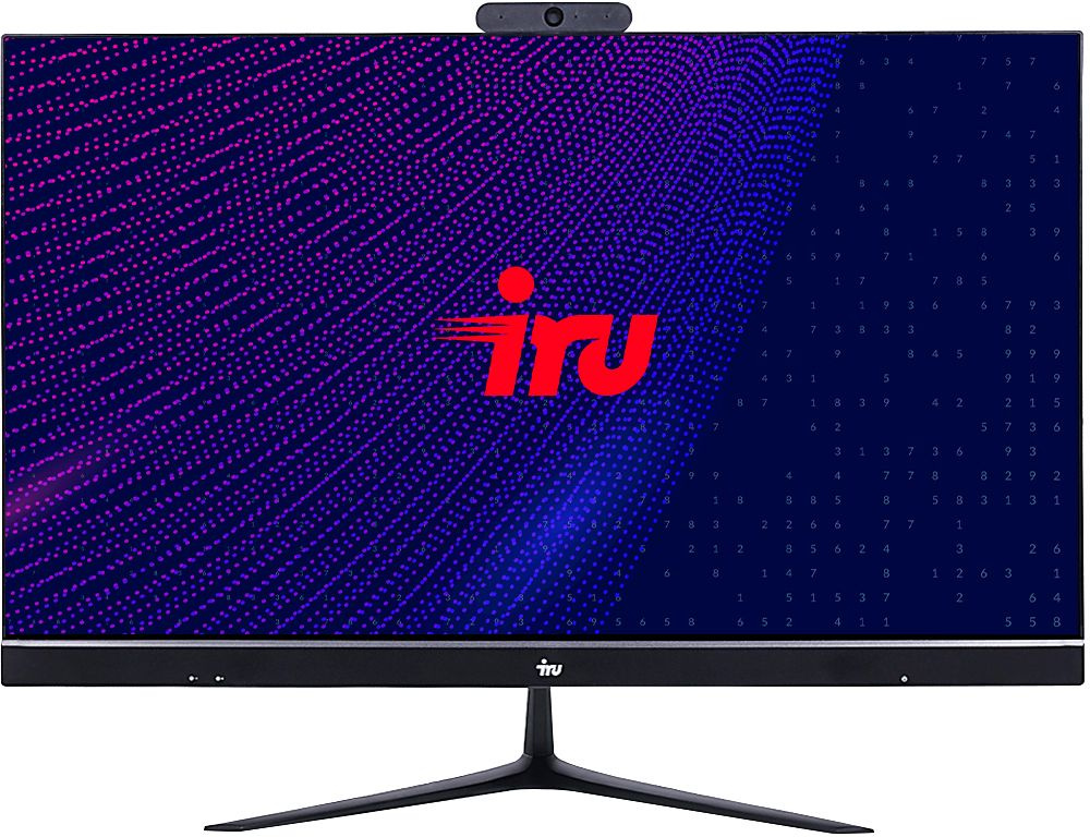 Моноблок IRU Office P2310KL 23.8" Full HD Cel 3867U (1.8) 4Gb SSD120Gb HDG610 Free DOS GbitEth WiFi BT 60W Cam черный 1920x1080 (1771760)