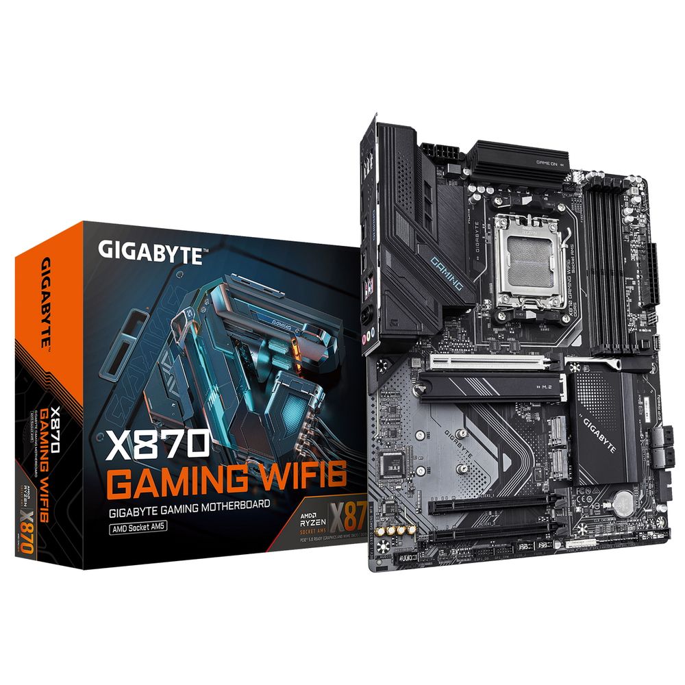 Материнская плата/ X870 GAMING WIFI6, Socket AM5, AMD X870, 4xDDR5-5200, HDMI, 3xPCI-Ex16, 4xSATA3(RAID 0/1/10), 3xM.2, 8 Ch Audio, 1x2,5GLan, WIFI, (4+4)xUSB2.0, (4+2)xUSB3.2, (2+1)xUSB Type-C™, ATX, RTL