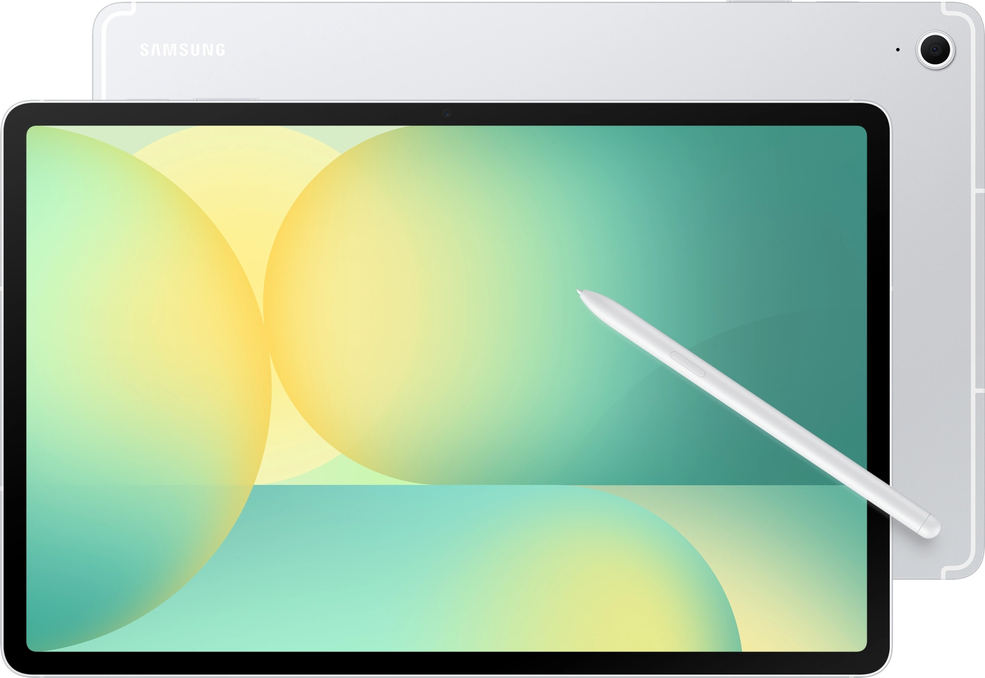 Планшет Samsung Galaxy Tab S10 FE+ 1580 (2.9) 8C RAM8Gb ROM128Gb 13.1" TFT 2880x1800 5G 1Sim eSIM Android 15 серебристый 13Mpix 12Mpix BT WiFi microSD 1Tb 10090mAh (SM-X626BZSRCAU)