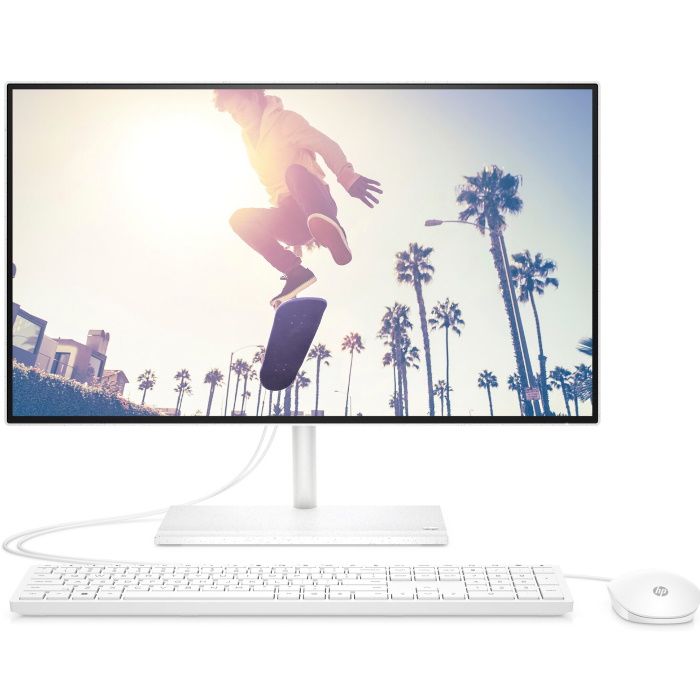 Моноблок HP 24-ck0113ci AIO 23.8" FHD/ Core i7-1255U/ 16GB/ 512GB SSD/ noODD/ WiFi/ BT/ KBD/ Mouse/ DOS (6C8U9EA#UUQ)