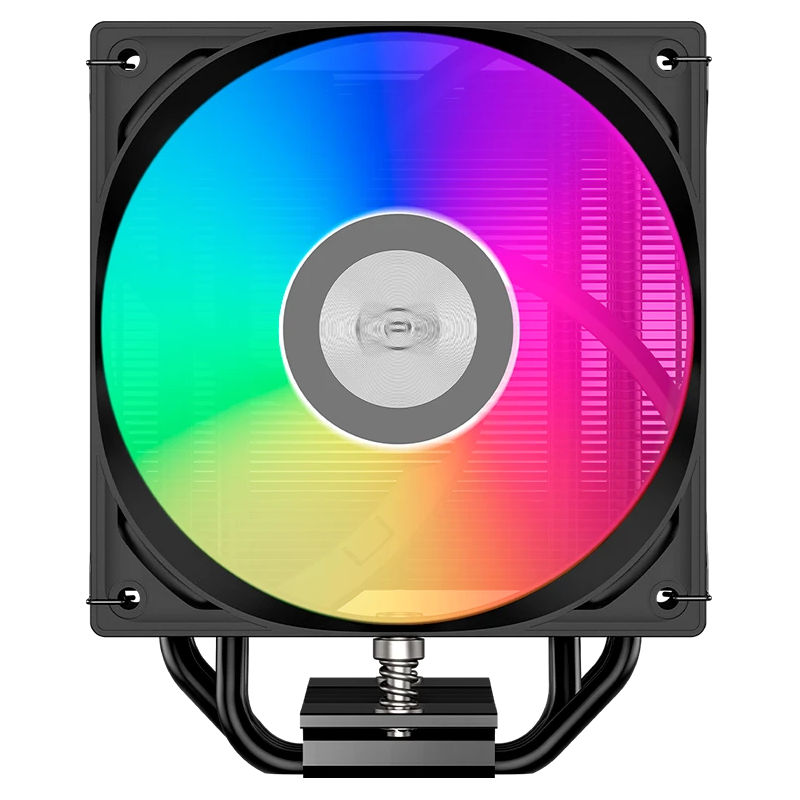 Кулер для процессора/ CPU Cooler PCCooler RT400 ARGB BK (235W, 4-pin PWM, 148mm, Al/Cu, 4x6mm, ARGB, 1x120mm, 73.32CFM, 34.9dBA, 2200RPM, S: 115X/1200/1700/1851 , AM4/AM5, black)